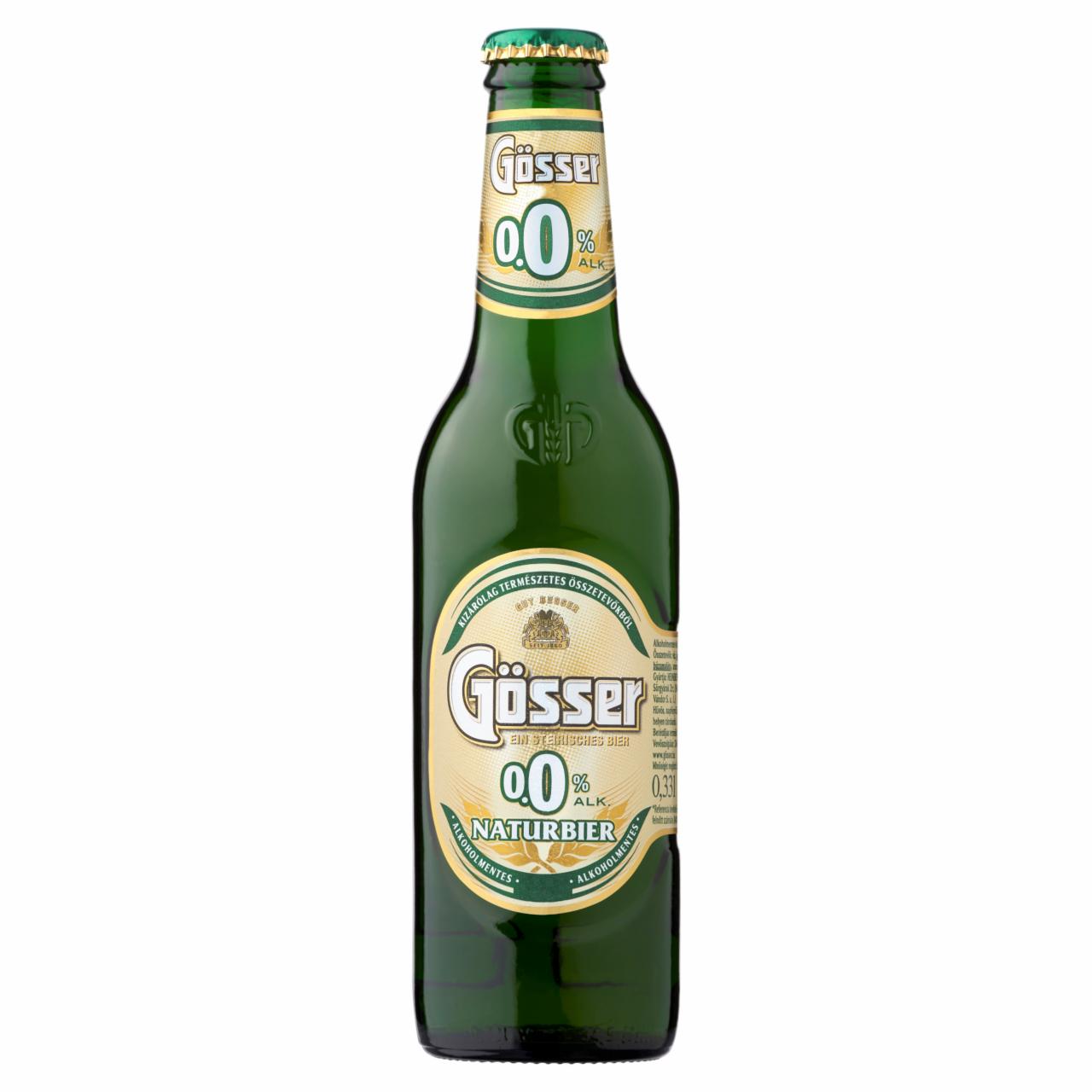 Képek - Gösser Naturbier alkoholmentes világos sör 0,33 l