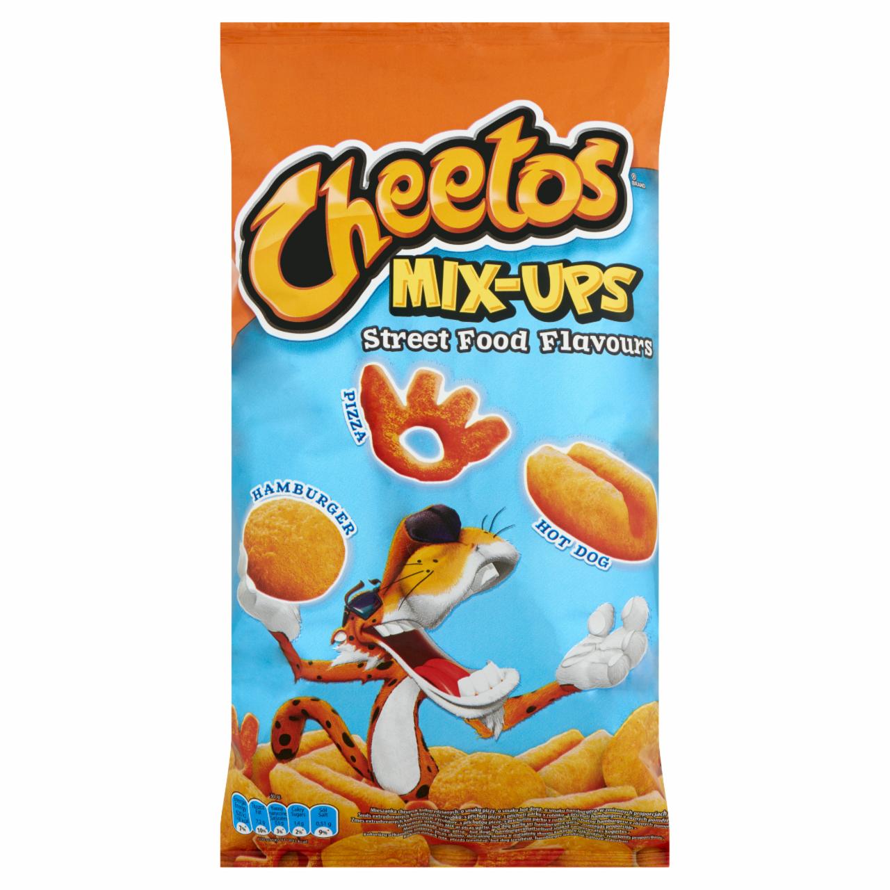 Képek - Cheetos Mix-Ups pizzás, hot dog, hamburger ízesítésű kukoricasnack mix 70 g