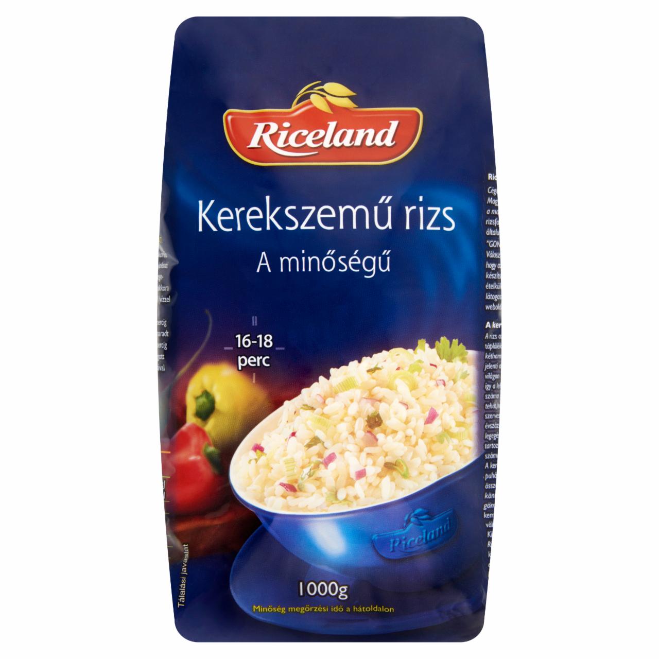 Képek - Riceland Kerekszemű 'A' minőségű rizs 1000 g