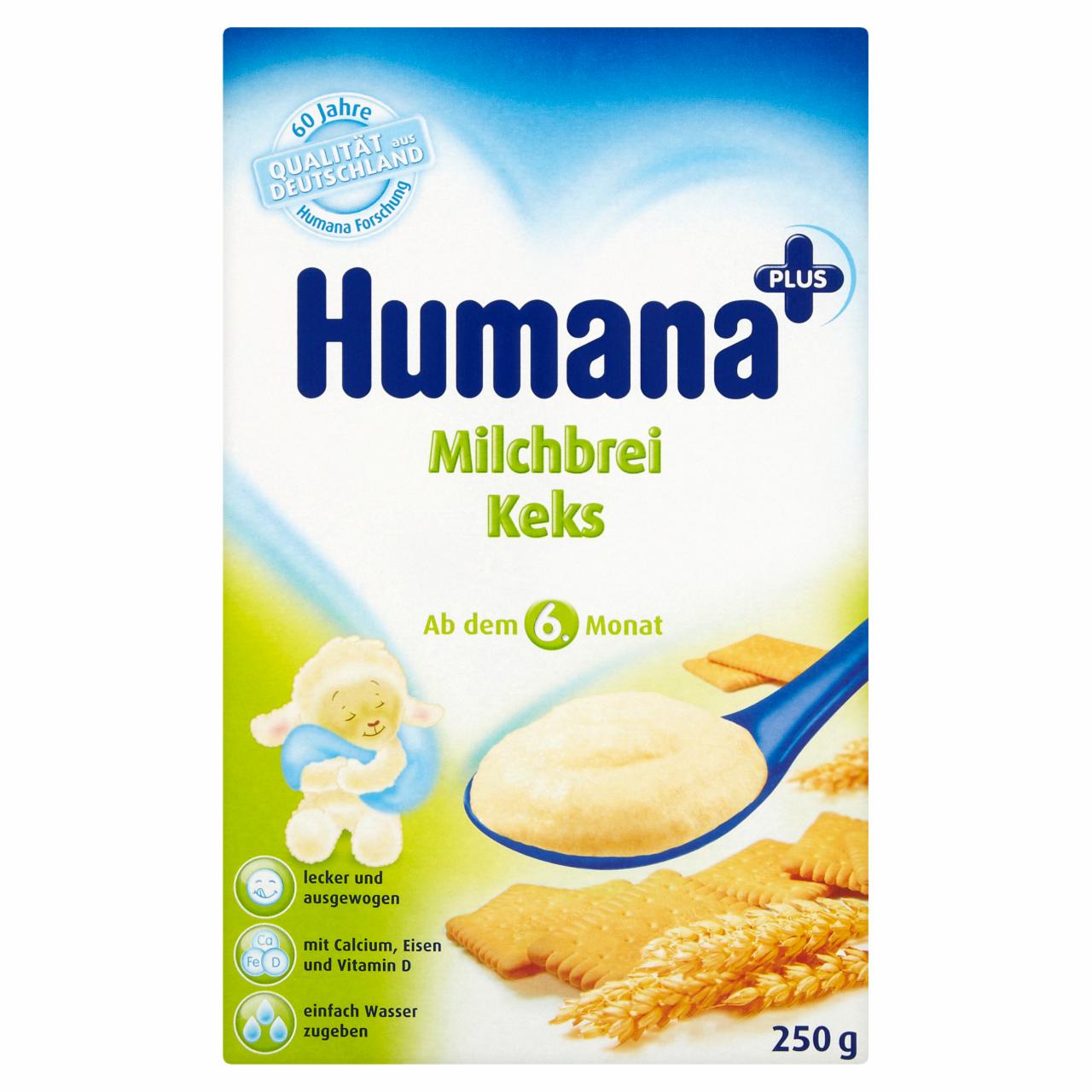 Képek - Humana Plus tejpép keksszel alappor 6 hónapos kortól 250 g