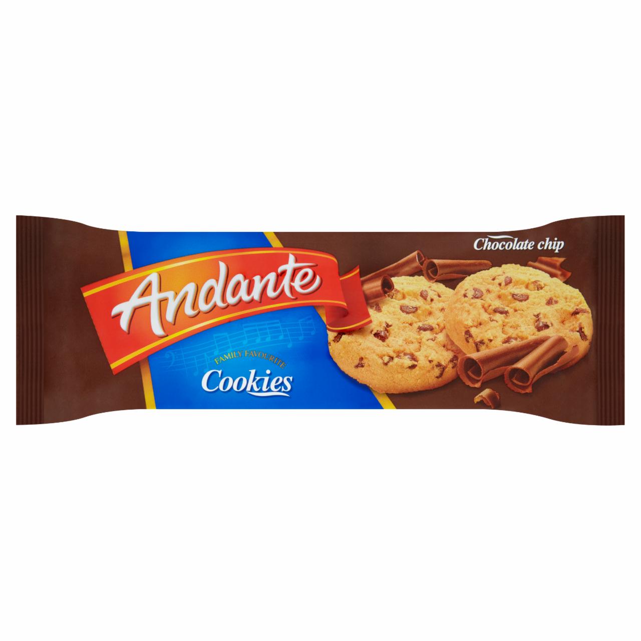 Képek - Andante keksz csokoládédarabkákkal 115 g