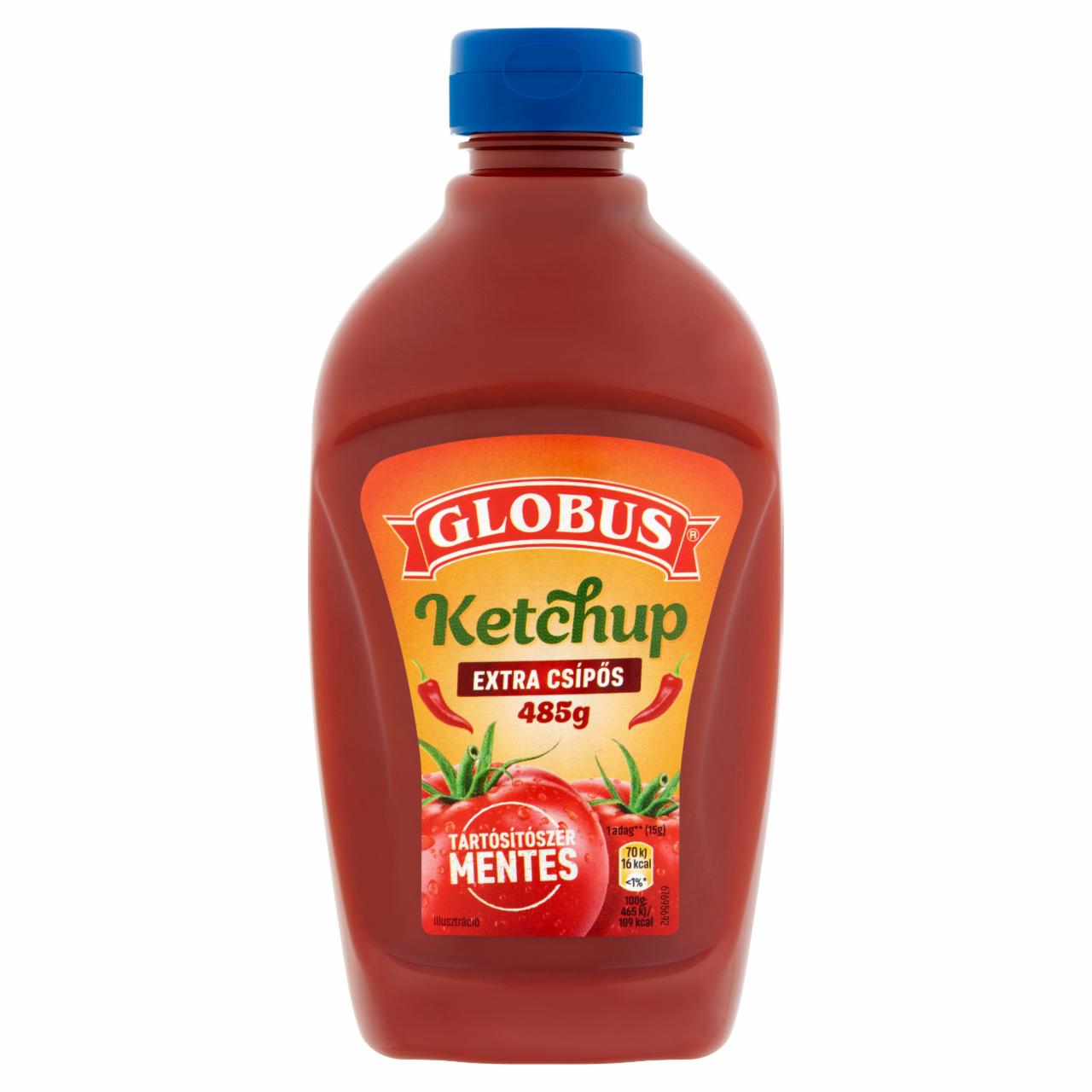 Képek - Extra csípős ketchup Globus
