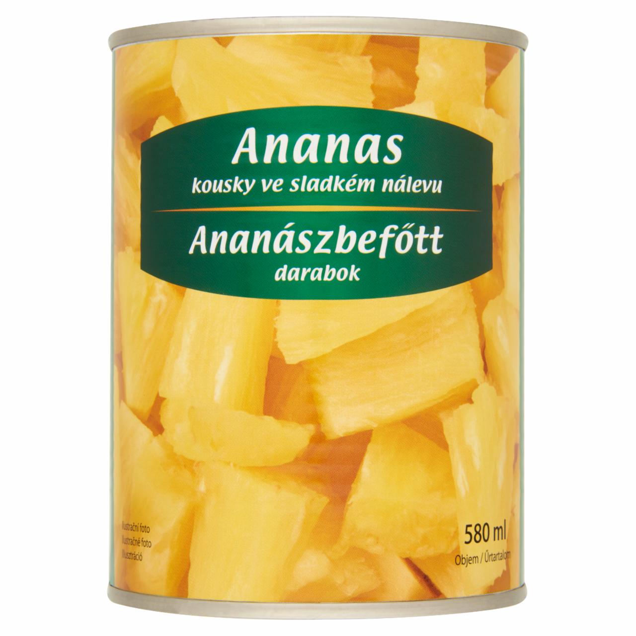 Képek - Ananászbefőtt darabok 565 g