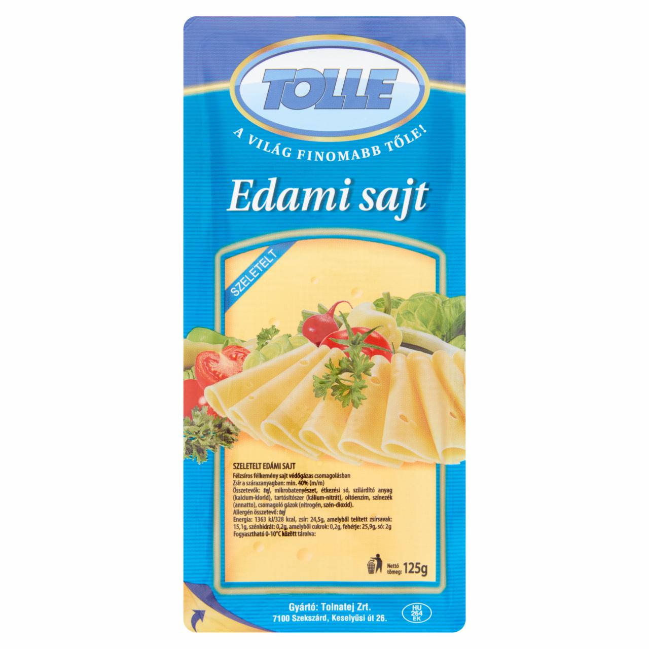 Képek - Tolle félzsíros szeletelt edami sajt 125 g