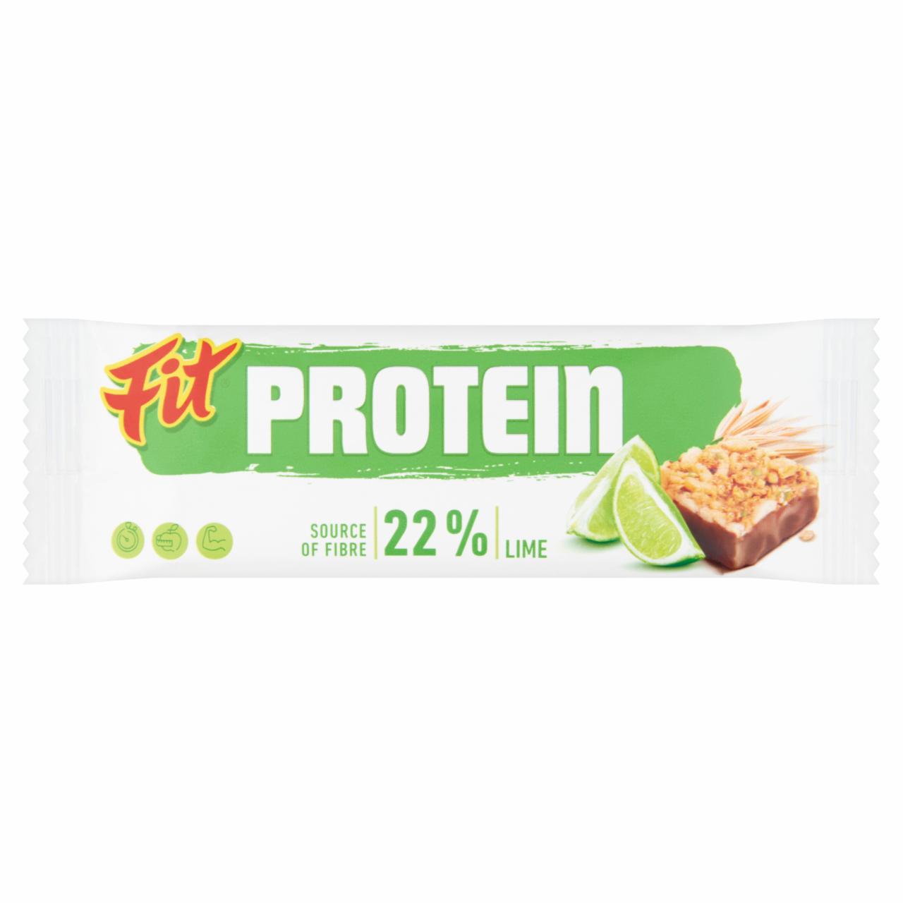 Képek - Fit Protein lime ízű müzliszelet növényi zsíros bevonatban 35 g