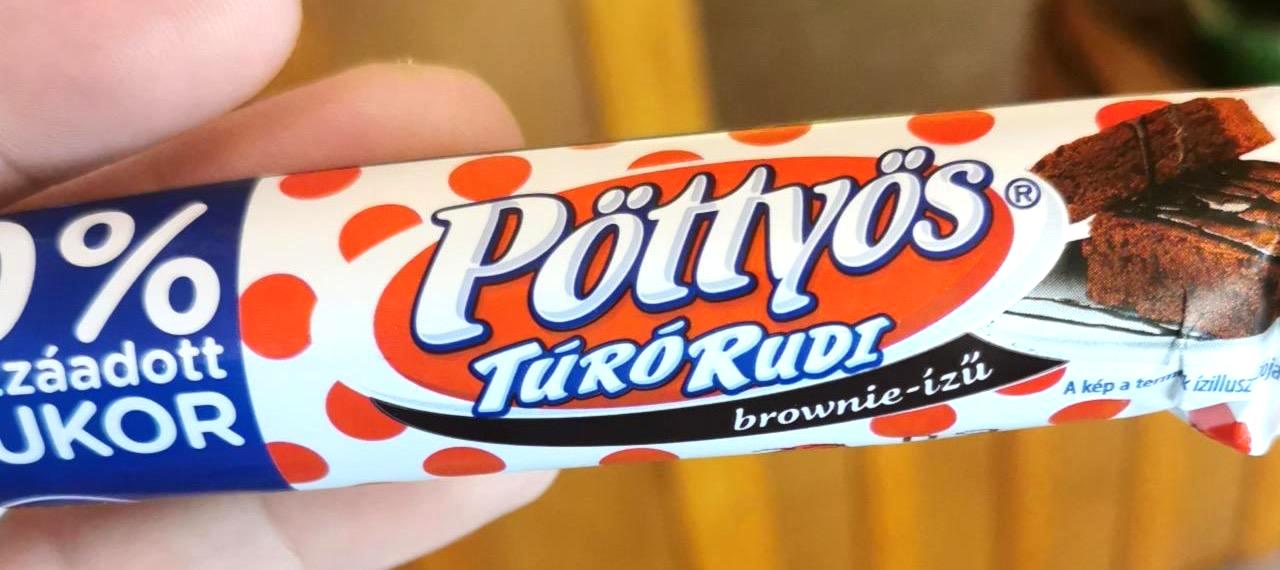 Képek - Pöttyös túró rudi 0% cukor brownie ízű