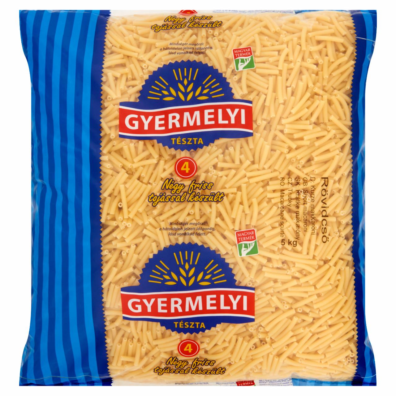 Képek - Gyermelyi rövidcső 4 tojásos száraztészta 5 kg