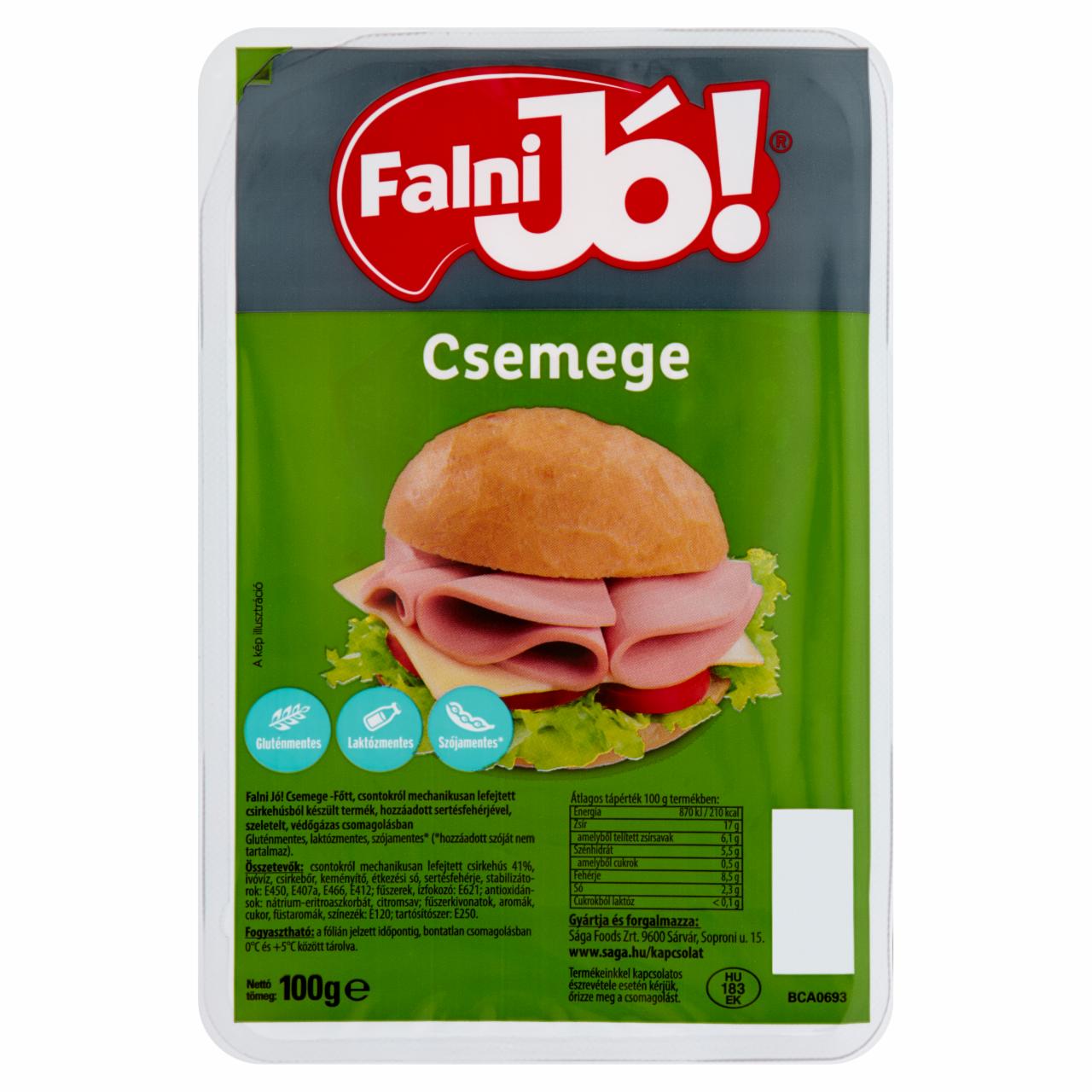 Képek - Falni Jó! Csemege szeletelt, csirkehúsból készült termék 100 g