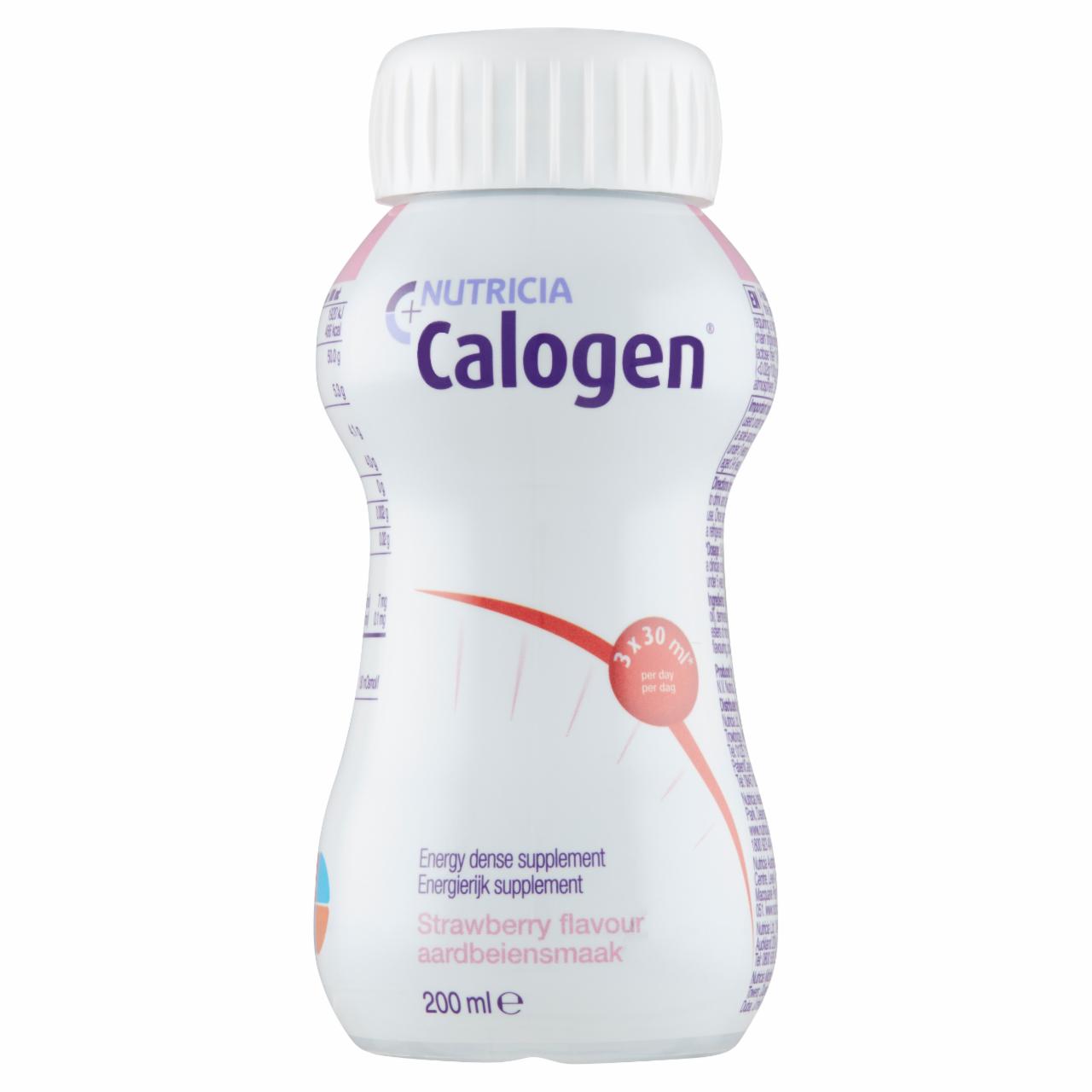 Képek - Calogen Eper speciális gyógyászati célra szánt élelmiszer 4 x 200 ml