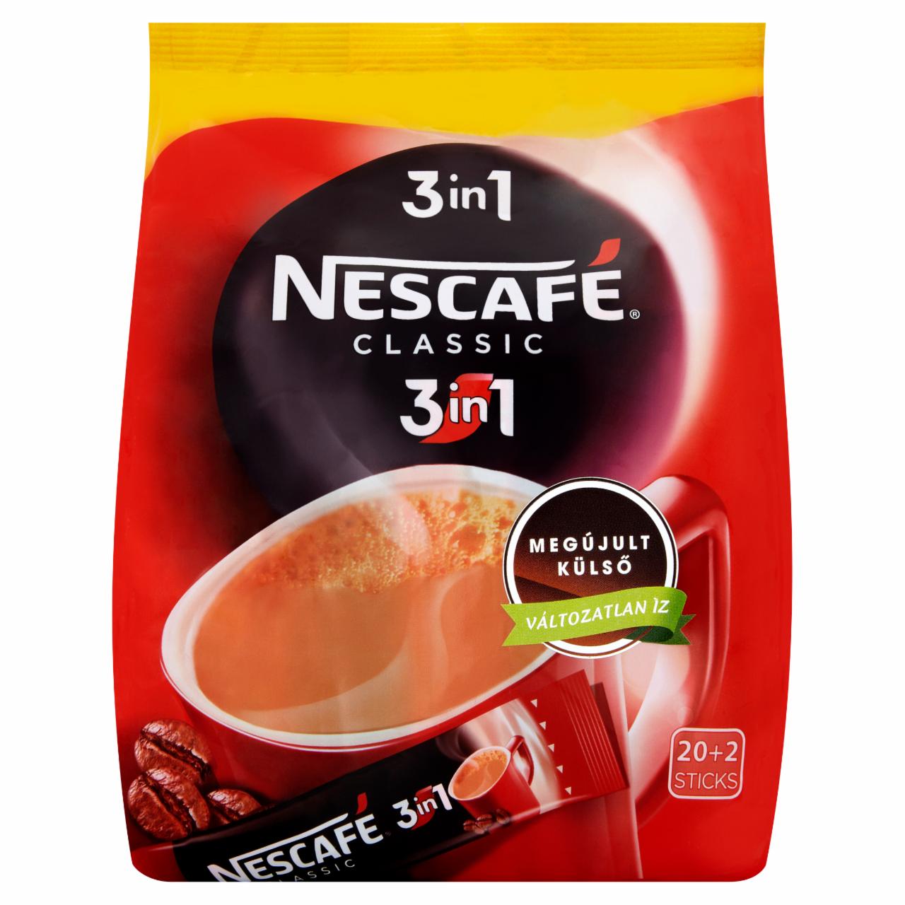 Képek - Nescafé Classic 3 az 1-ben azonnal oldódó kávéspecialitás 22 x 17,5 g