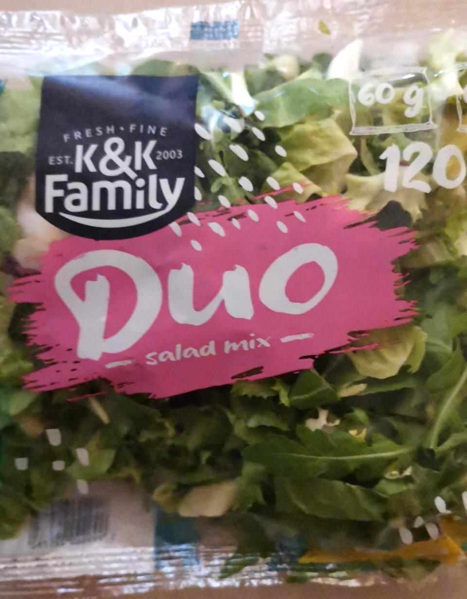 Képek - K&K Family Duo friss salátakeverék 60 g + 60 g (120 g)