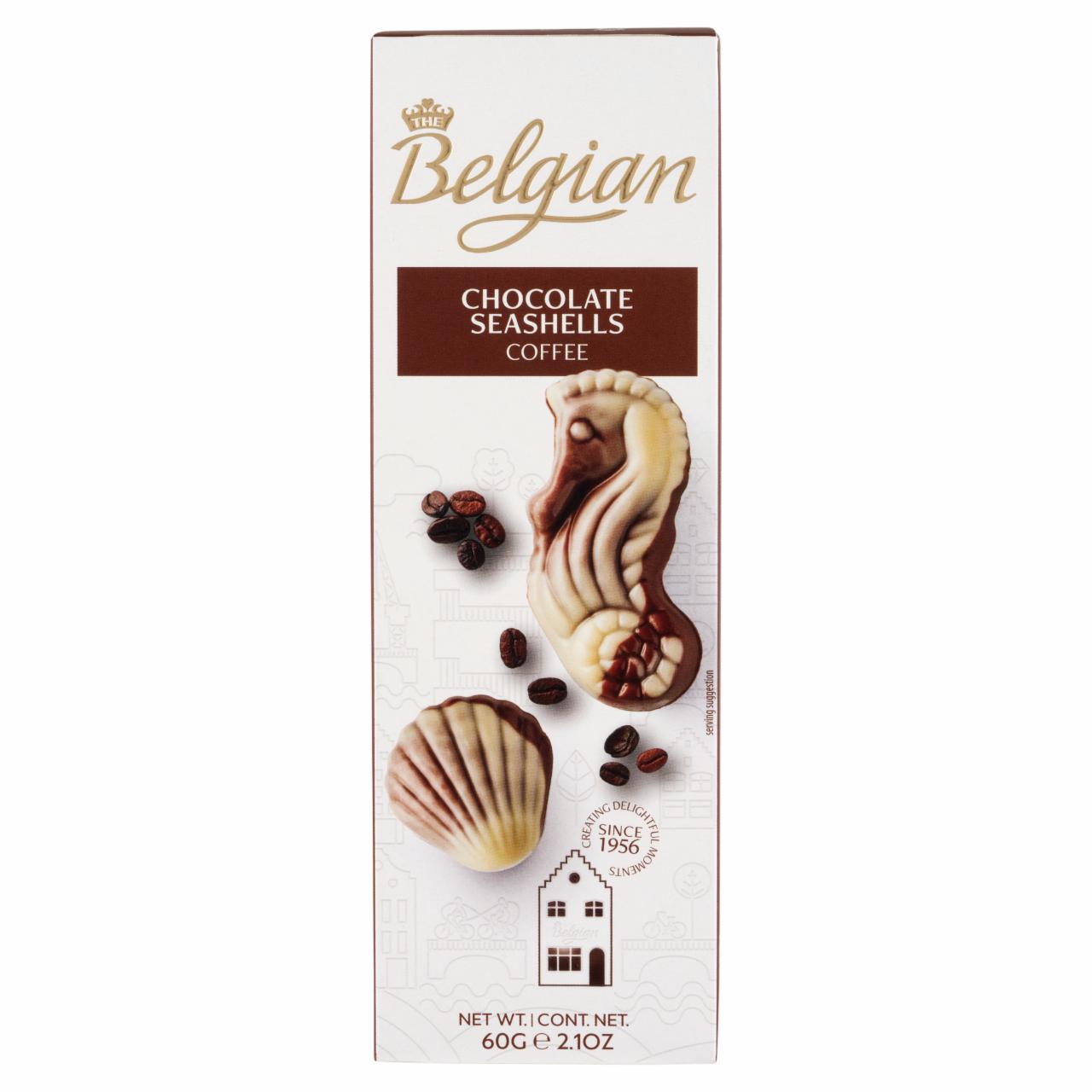 Képek - The Belgian Chocolate Seashells Coffee kávé ízű belga csokoládébonbonok 60 g 