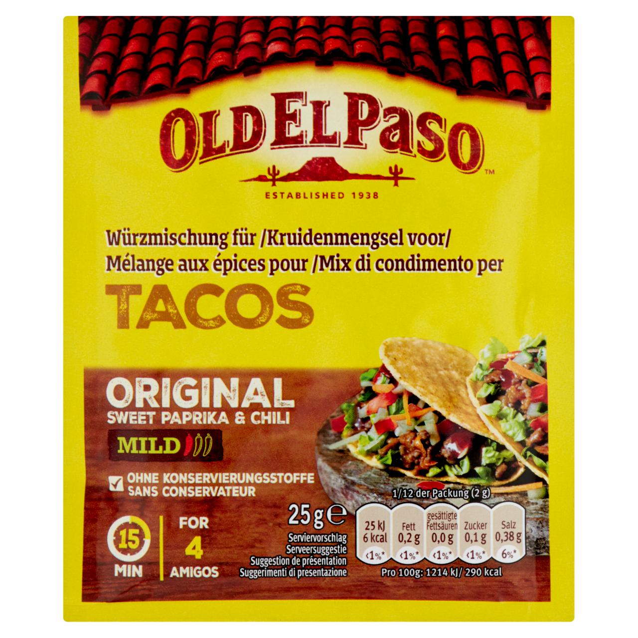 Képek - Old El Paso fűszerkeverék taco ízesítéséhez 25 g