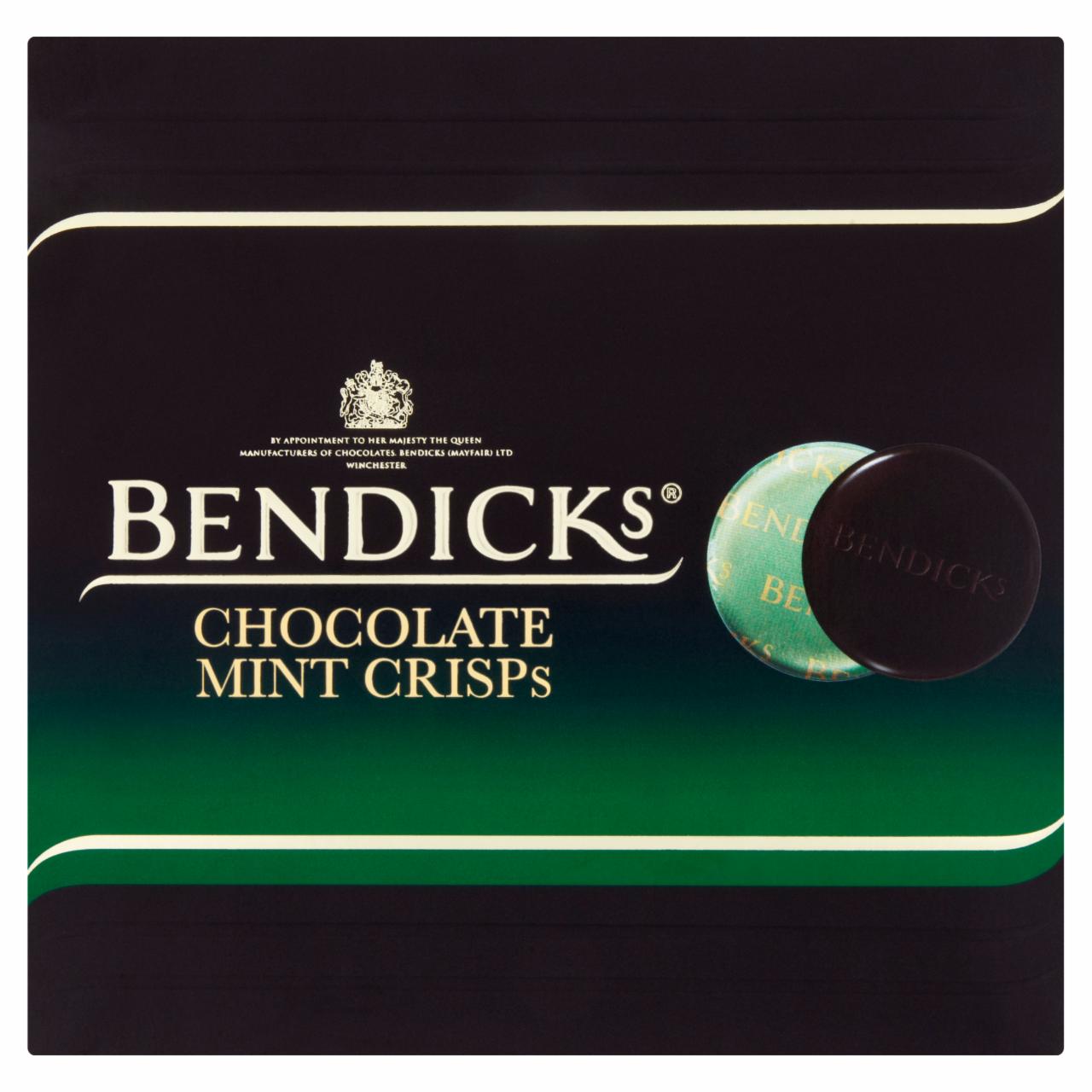 Képek - Bendicks Chocolate Mint Crisps étcsokoládé korong 160 g
