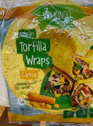 Képek - Vegan tortilla wraps carrot Vemondo