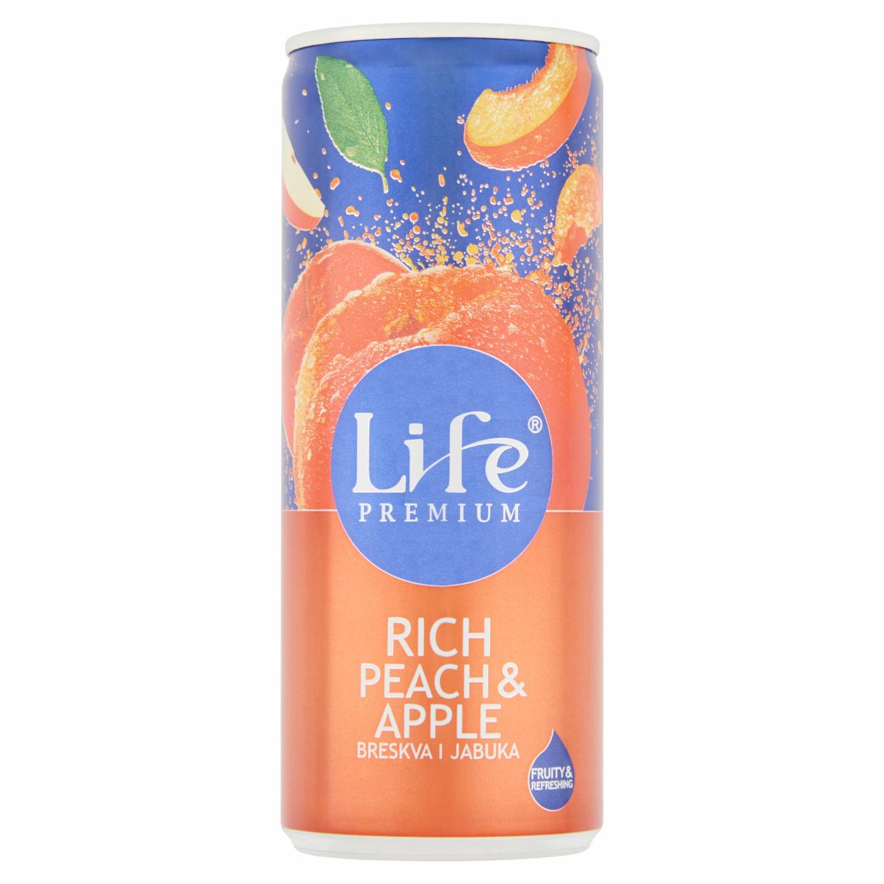 Képek - Life Premium Rich Peach & Apple őszibarack- és almanektár 250 ml