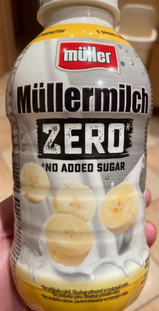 Képek - Müllermilch s banánovou příchutí zero no added sugar Müller