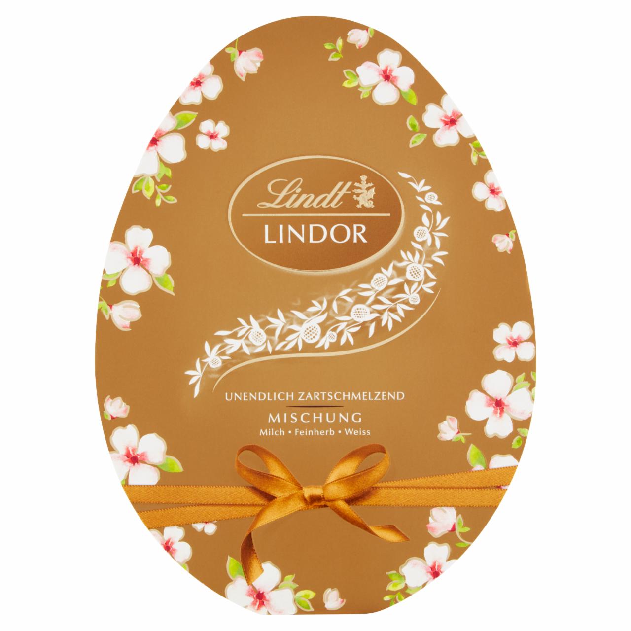 Képek - Lindt Lindor tej-, ét-, és fehér csokoládé lágyan olvadó töltelékkel 150 g