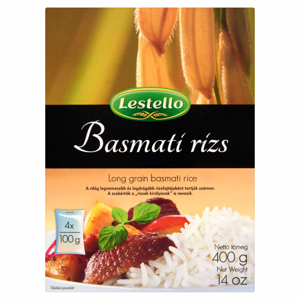 Képek - Lestello hosszú szemű fehér basmati rizs 4 x 100 g