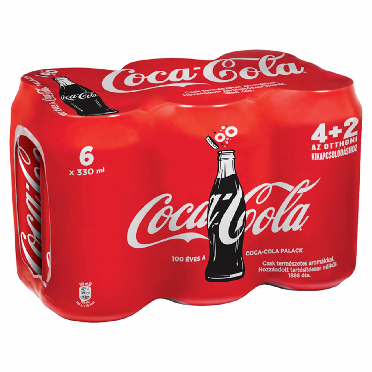 Képek - Coca-Cola colaízű szénsavas üdítőital 6 x 330 ml