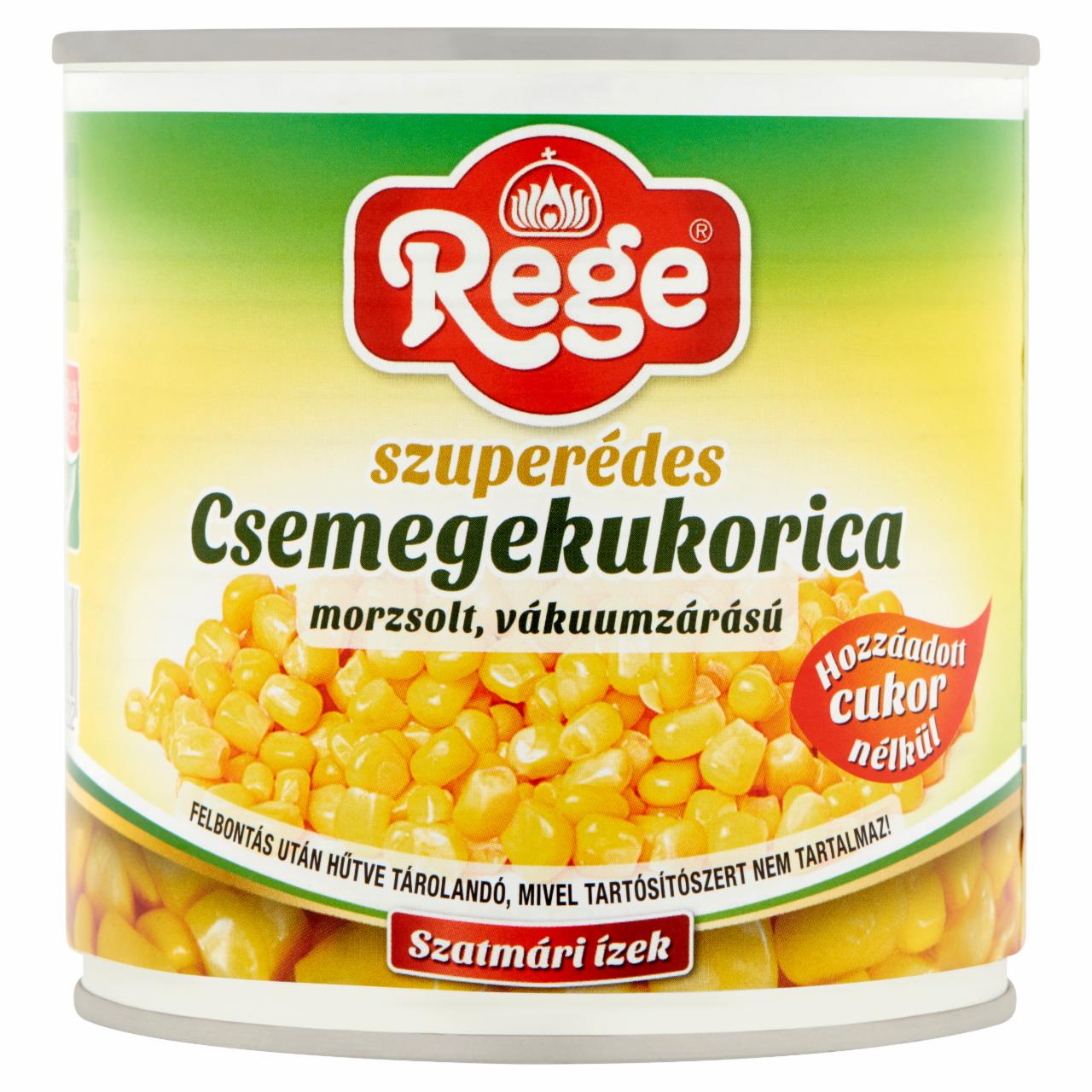 Képek - Rege morzsolt szuperédes csemegekukorica 340 g