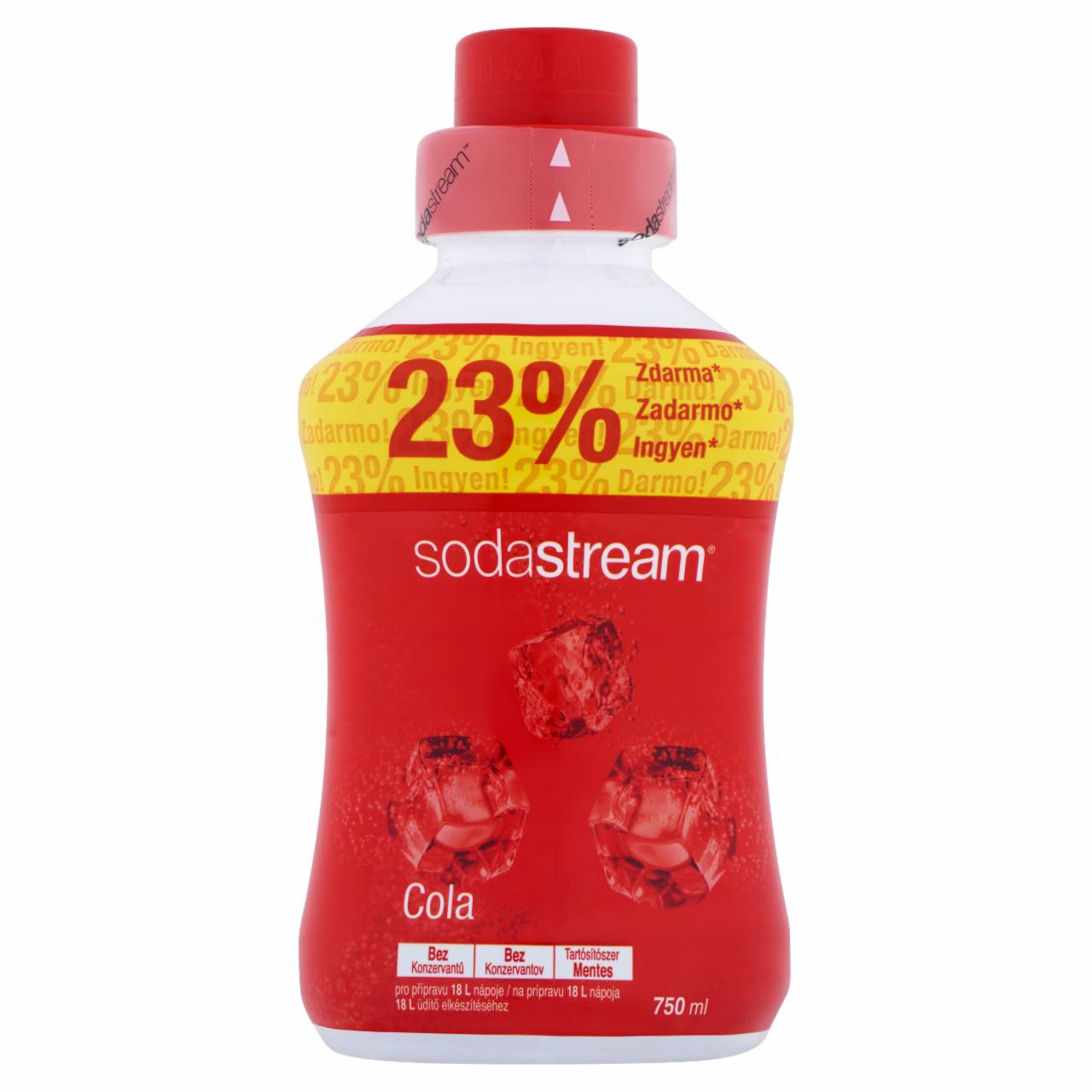 Képek - Sodastream cola ízű szörp cukorral és édesítőszerrel 750 ml