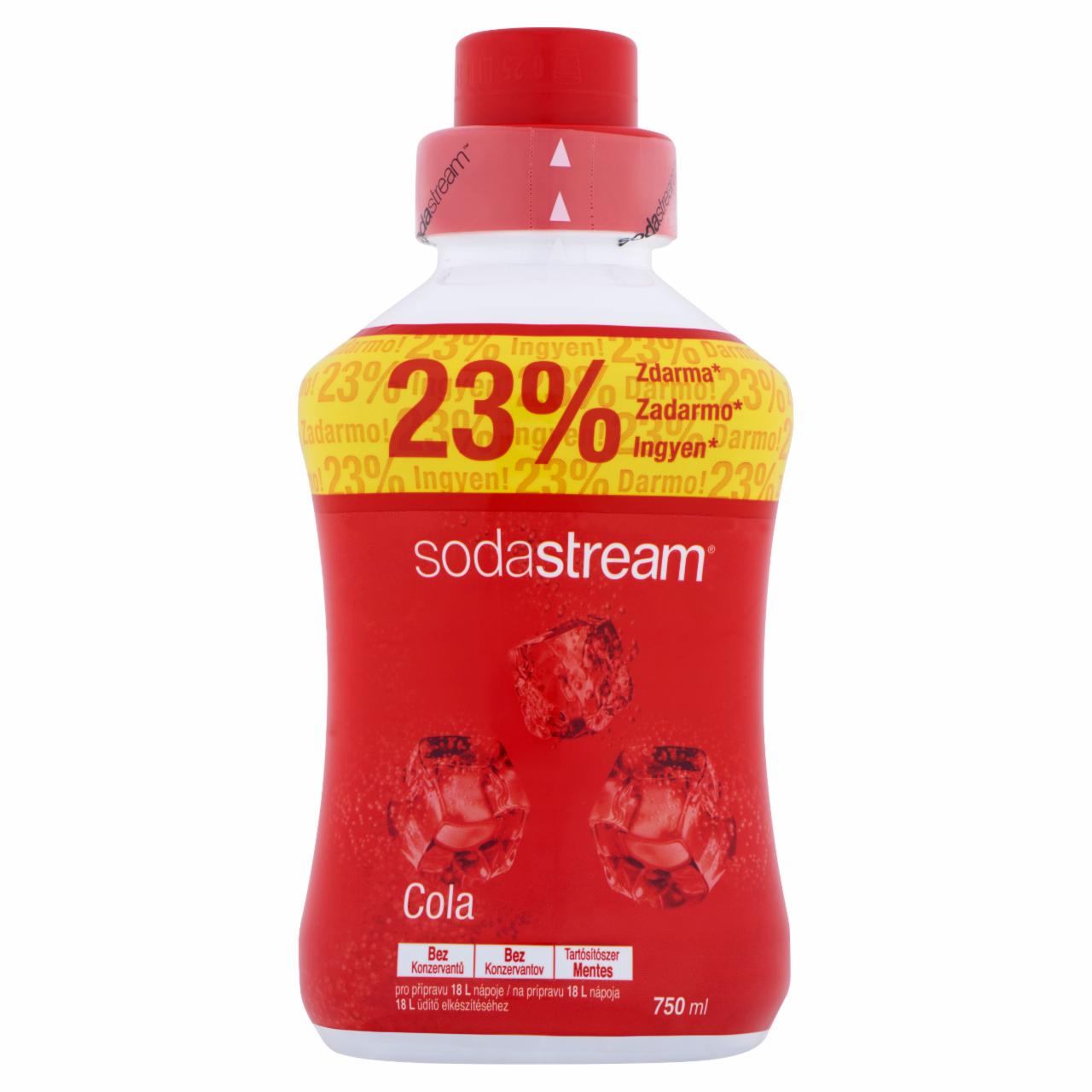 Képek - Sodastream cola ízű szörp cukorral és édesítőszerrel 750 ml
