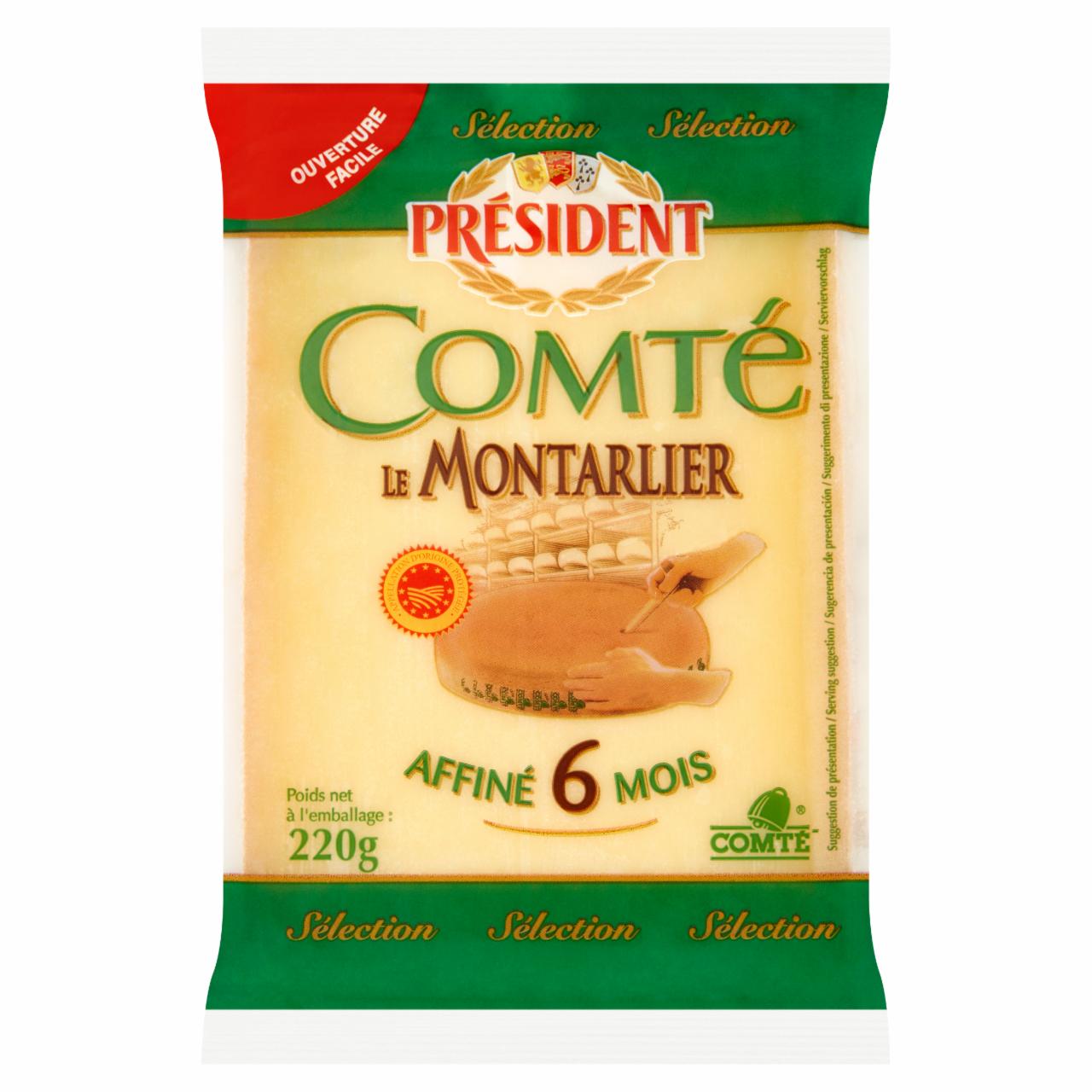 Képek - Président Comté zsíros, kemény sajt 220 g