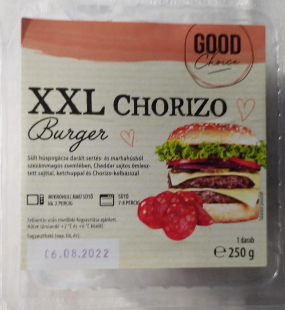Képek - XXL Burger chorizo kolbásszal Good Choice