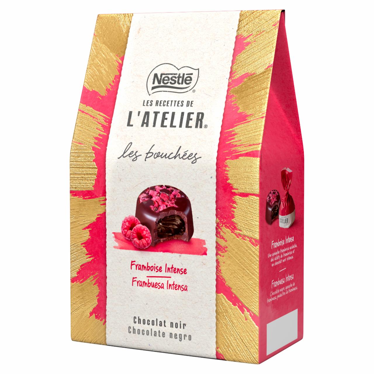 Képek - Nestlé l'Atelier étcsokoládé praliné málnás krémmel 158 g