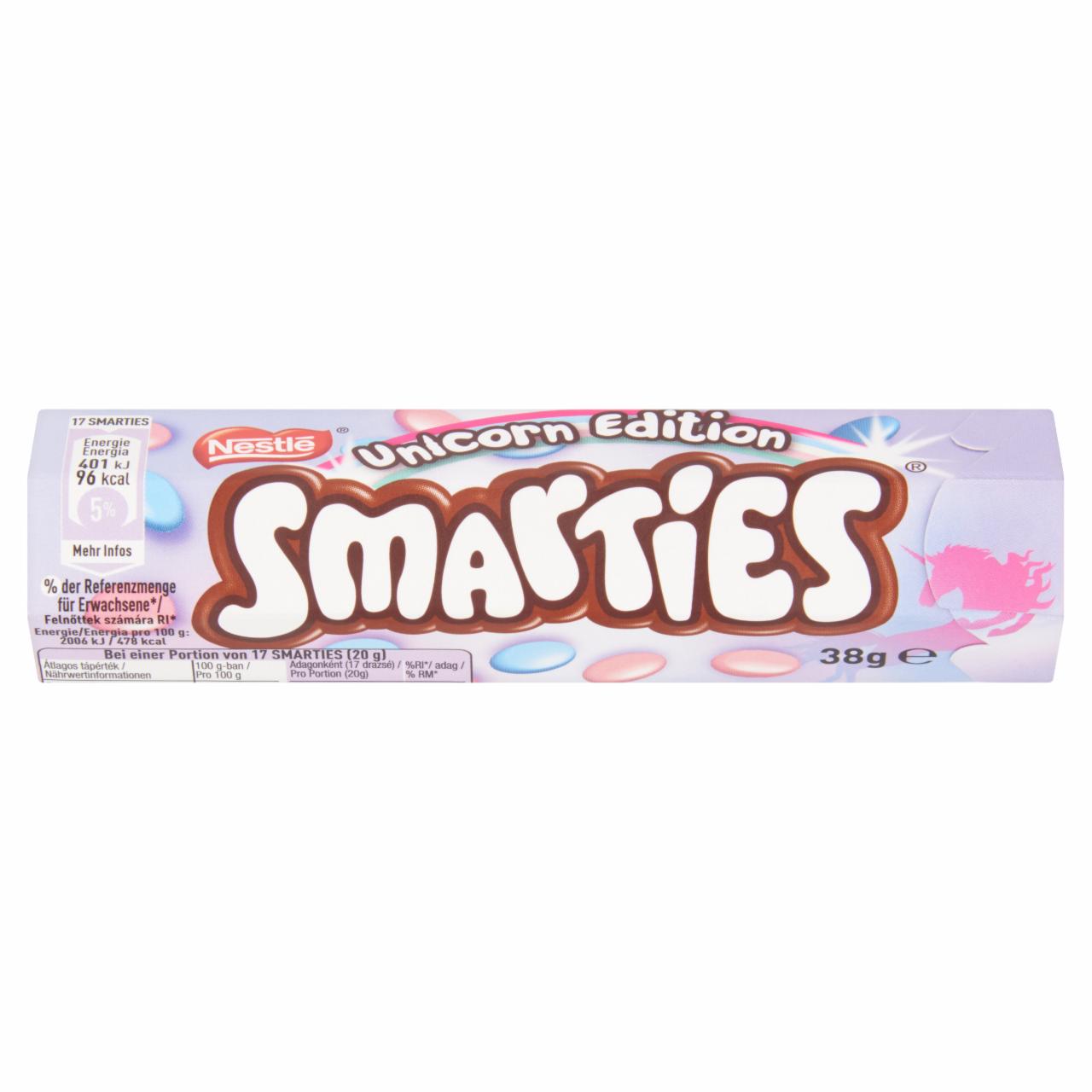 Képek - Smarties Unikornis tejcsokoládé drazsé cukorbevonattal 38 g