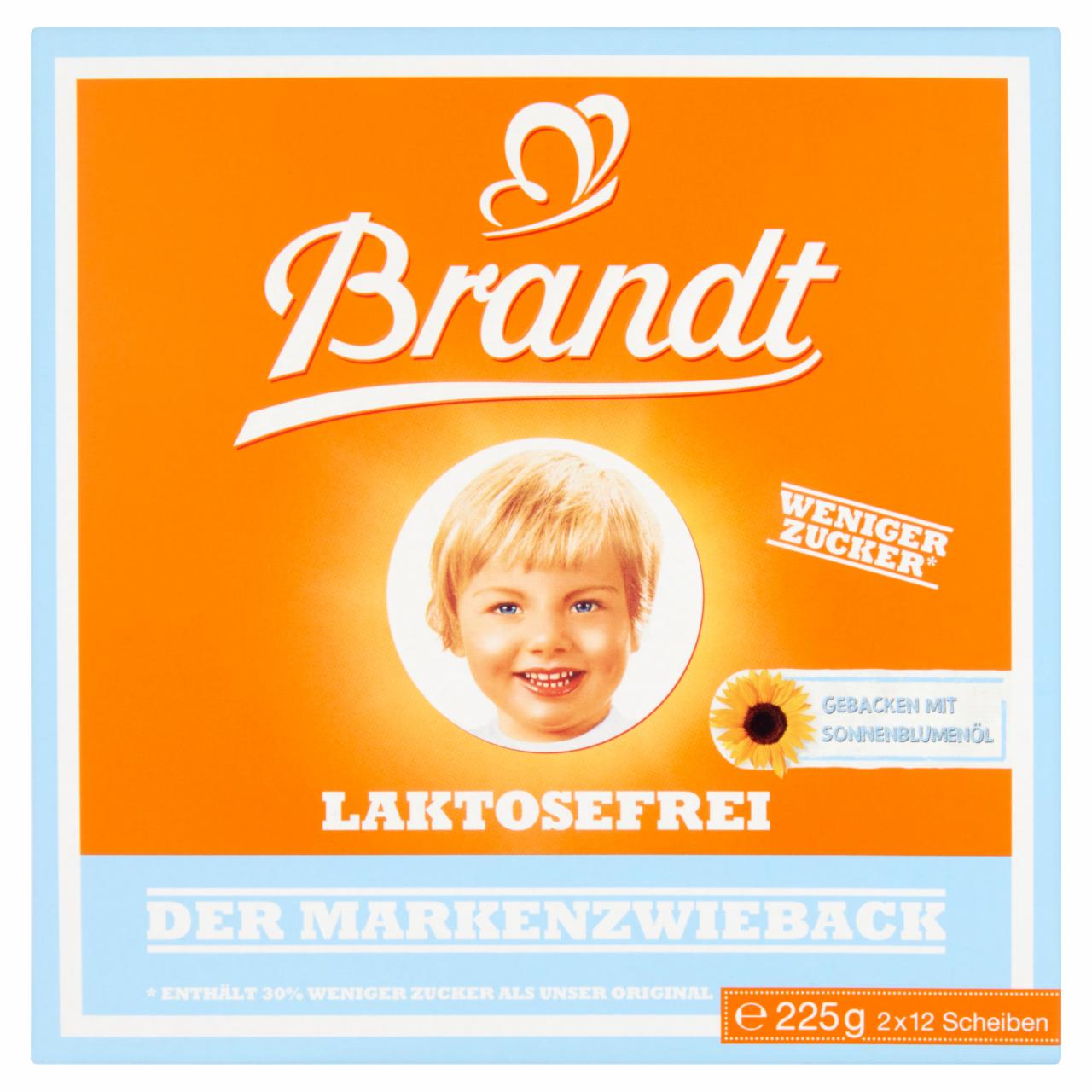 Képek - Brandt laktózmentes kétszersült csökkentett cukortartalommal 225 g