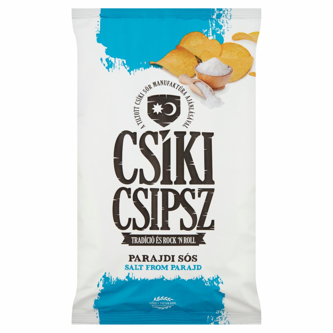 Képek - Csíki Csipsz parajdi sós ízesítésű burgonyacsipsz 140 g