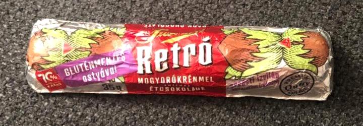 Képek - Szerencsi Retró mogyorókrémmel töltött étcsokoládé 35 g