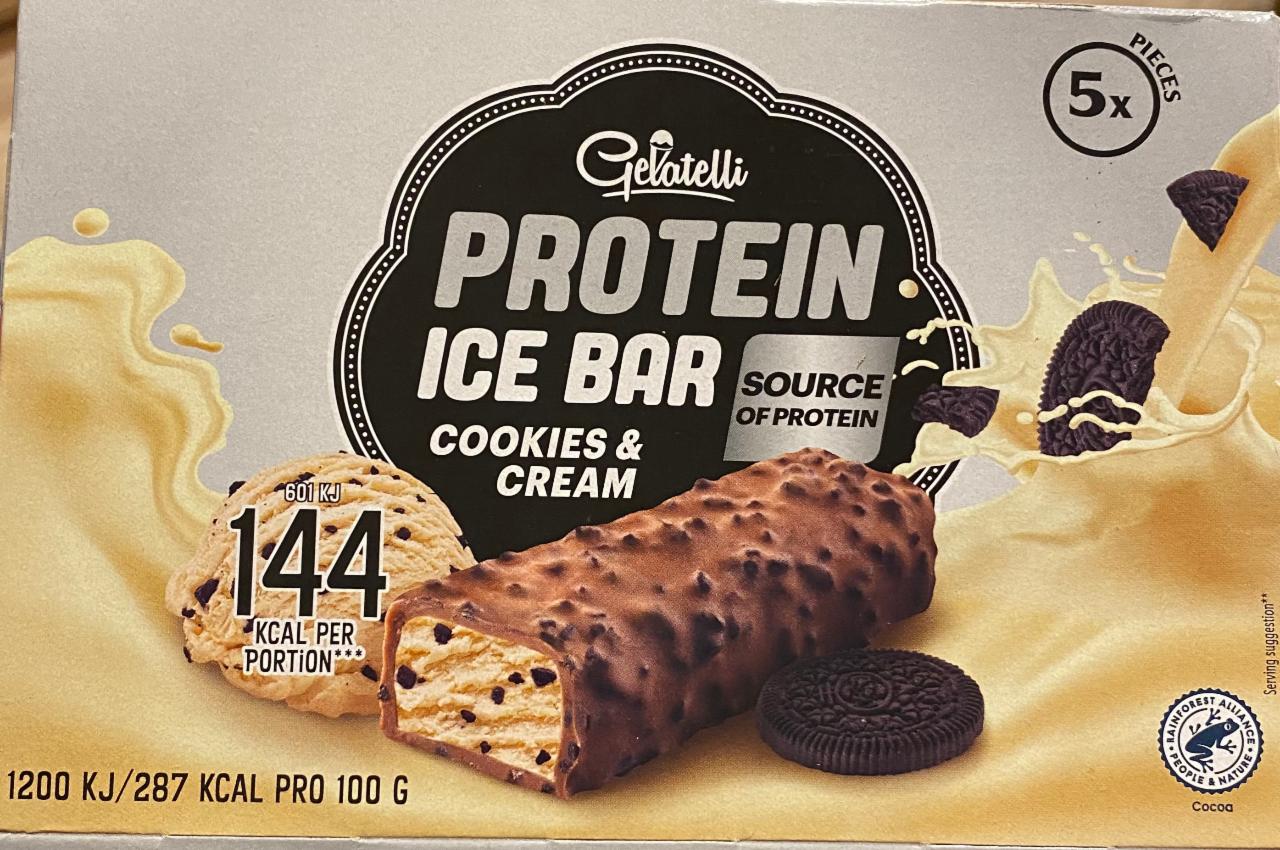 Képek - Protein ice bar Cookies & cream Gelatelli