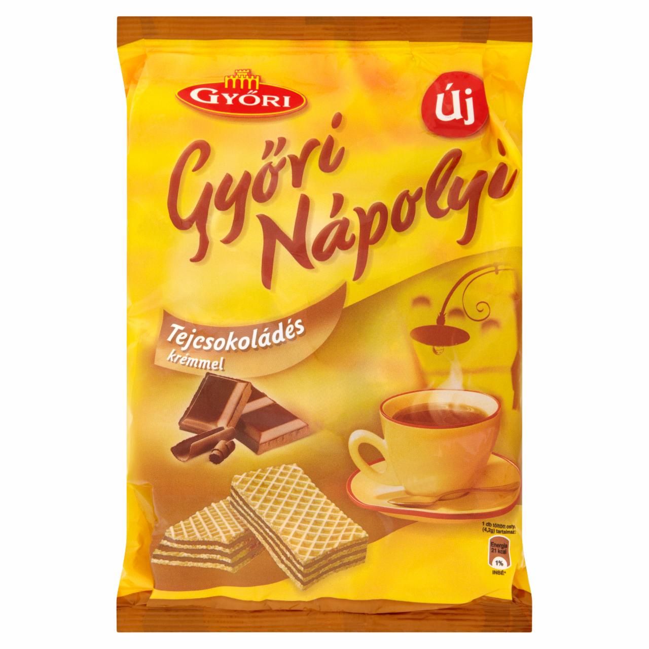 Képek - Győri Nápolyi tejcsokoládés krémmel töltött ostya 180 g