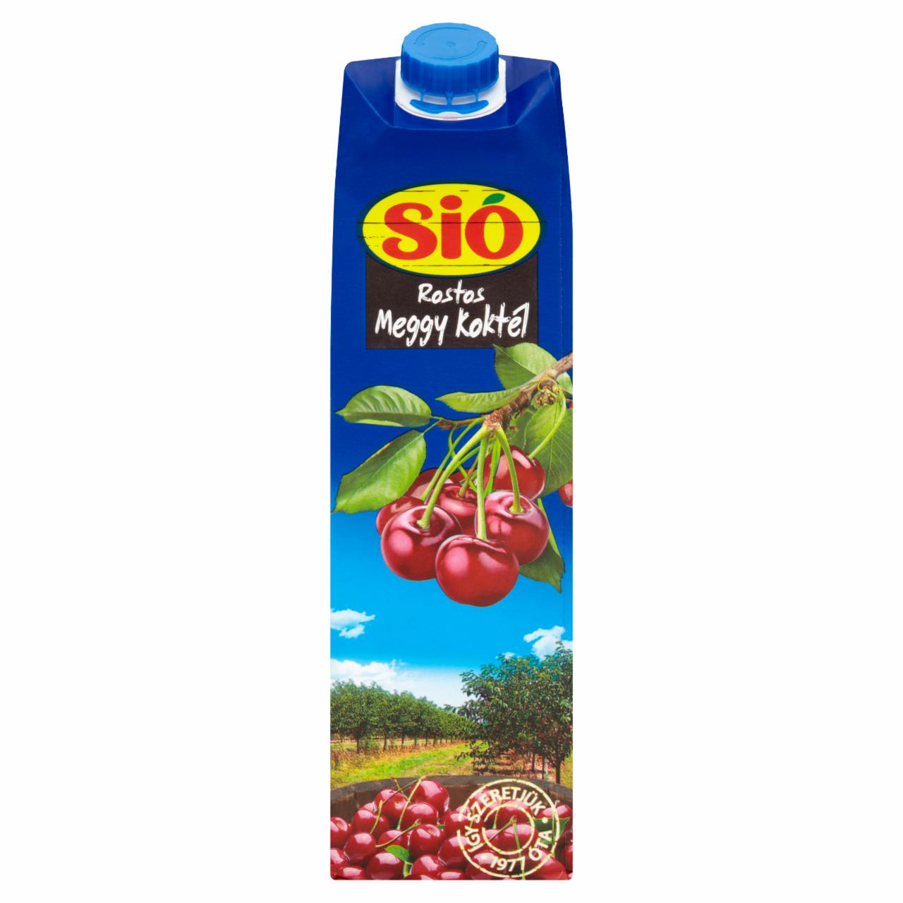 Képek - Sió rostos meggykoktél vegyes gyümölcsital 1 l