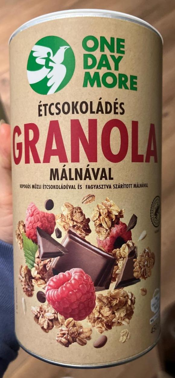 Képek - Étcsokoládés Granola Málnával One Day More