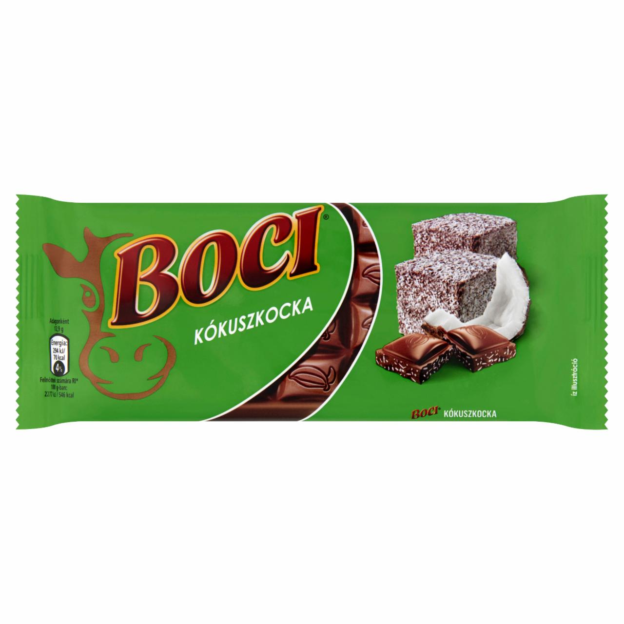 Képek - Boci Kókuszkocka kókuszos tejcsokoládé 90 g