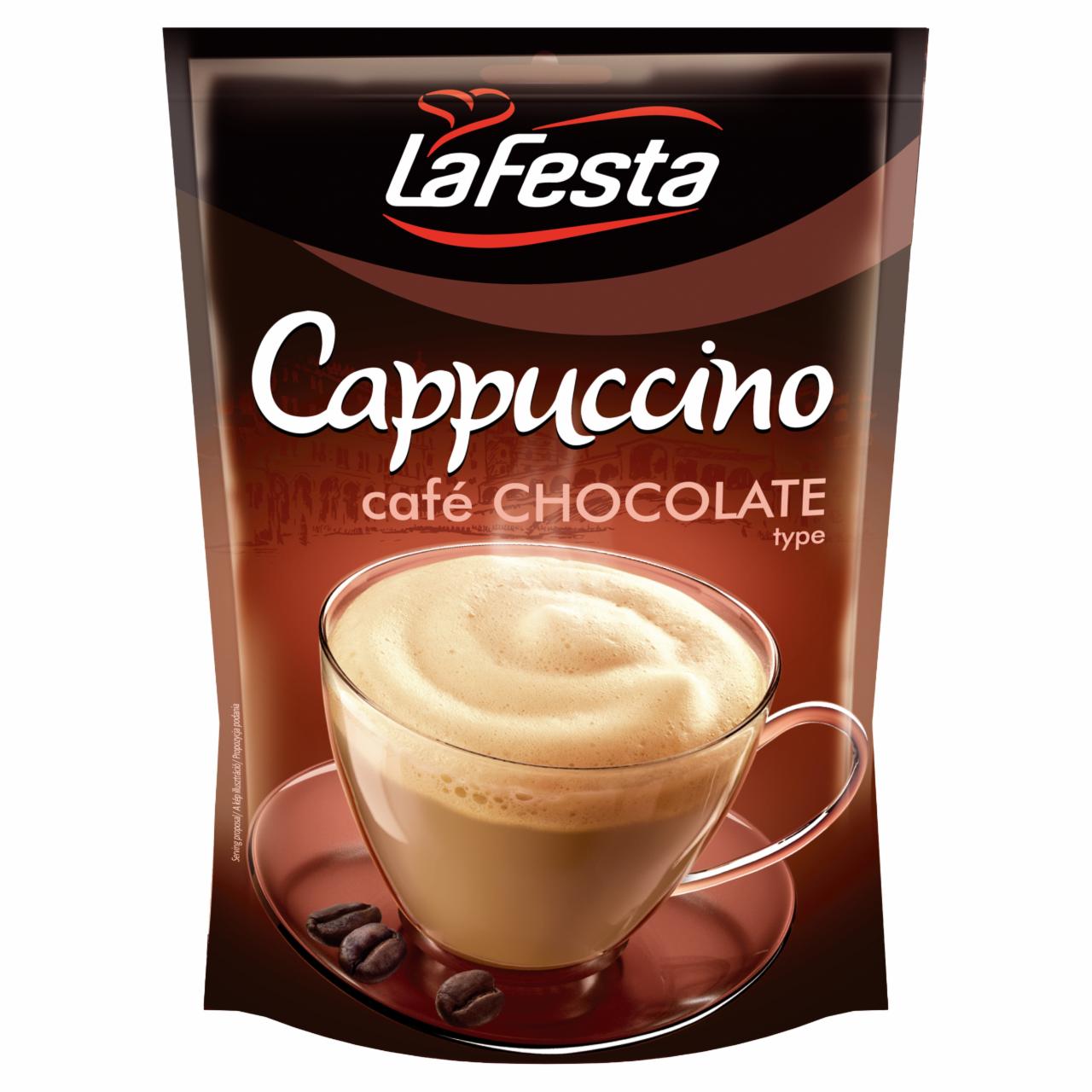 Képek - La Festa Cappuccino csokoládéízű instant kávéitalpor 100 g