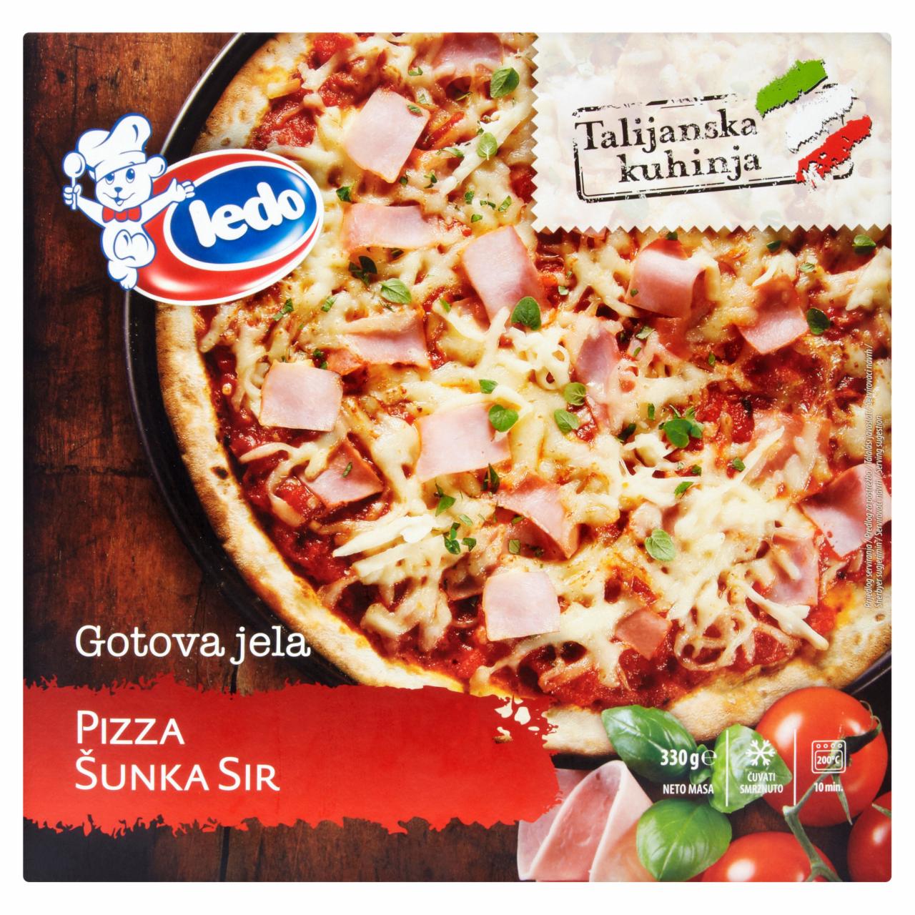 Képek - Ledo gyorsfagyasztott sonkás sajtos pizza 330 g