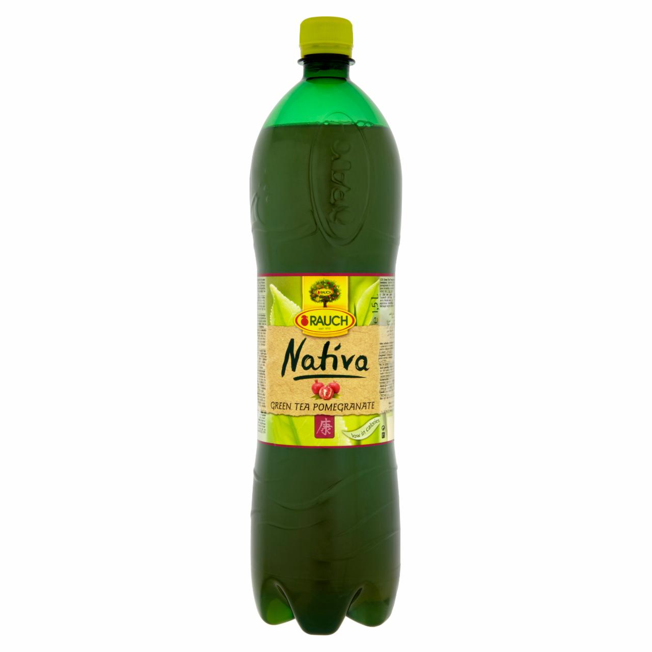 Képek - Rauch Nativa zöld tea gránátalma ízesítéssel 1,5 l