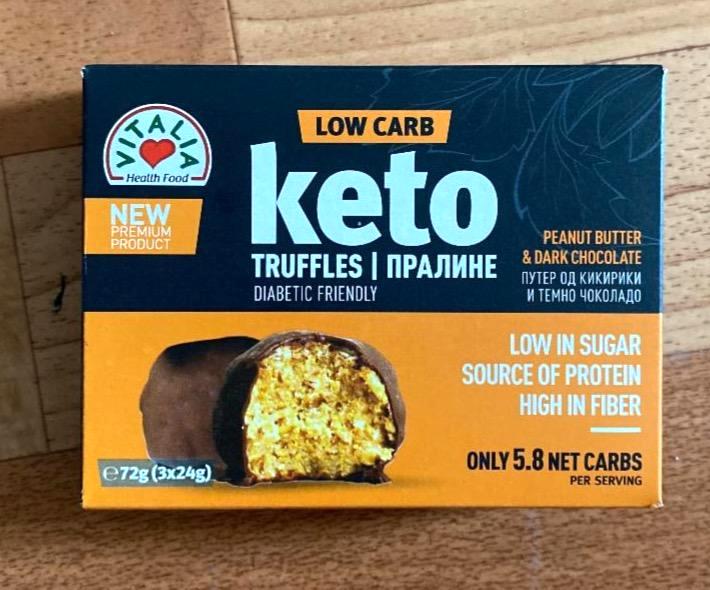 Képek - Keto truffles Peanut butter & dark chocolate Vitalia