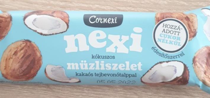 Képek - Nexi kókuszos müzliszelet Cornexi