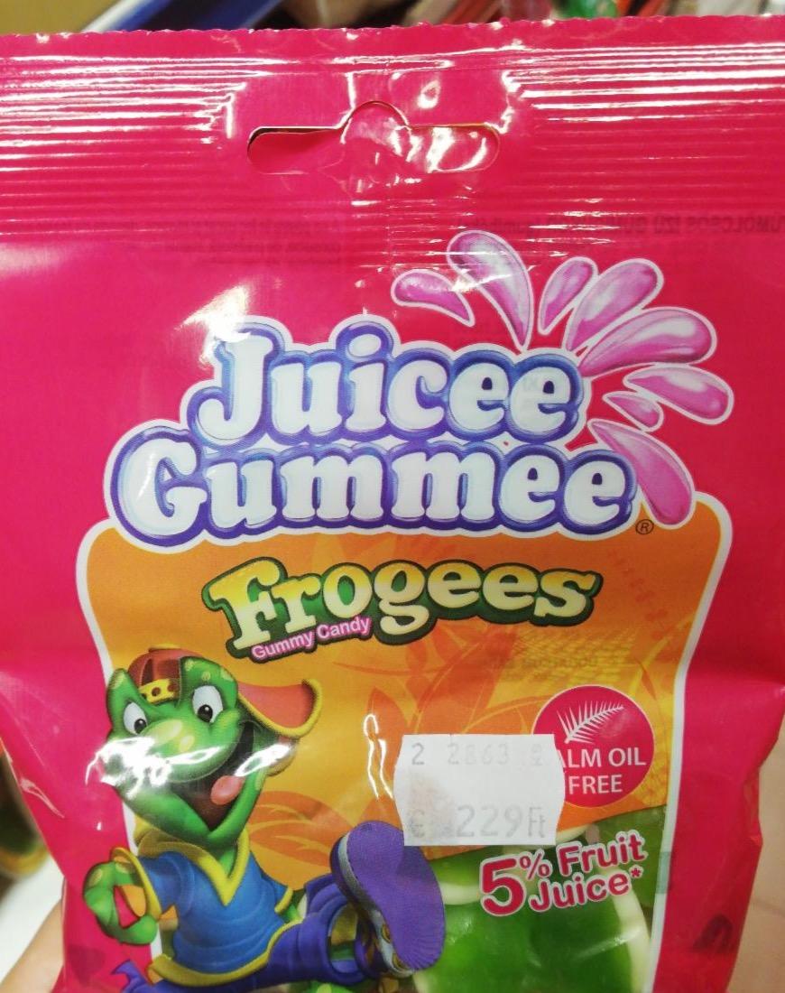 Képek - Gyümölcsös ízű gumibéka gumicukor Juicee Gummee