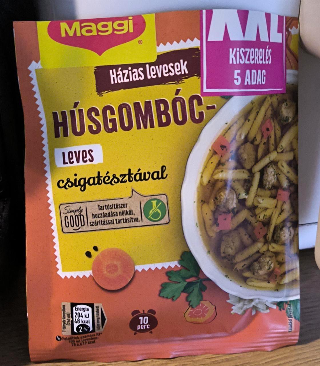 Képek - Maggi XXL húsgombócleves csigatésztával 70 g