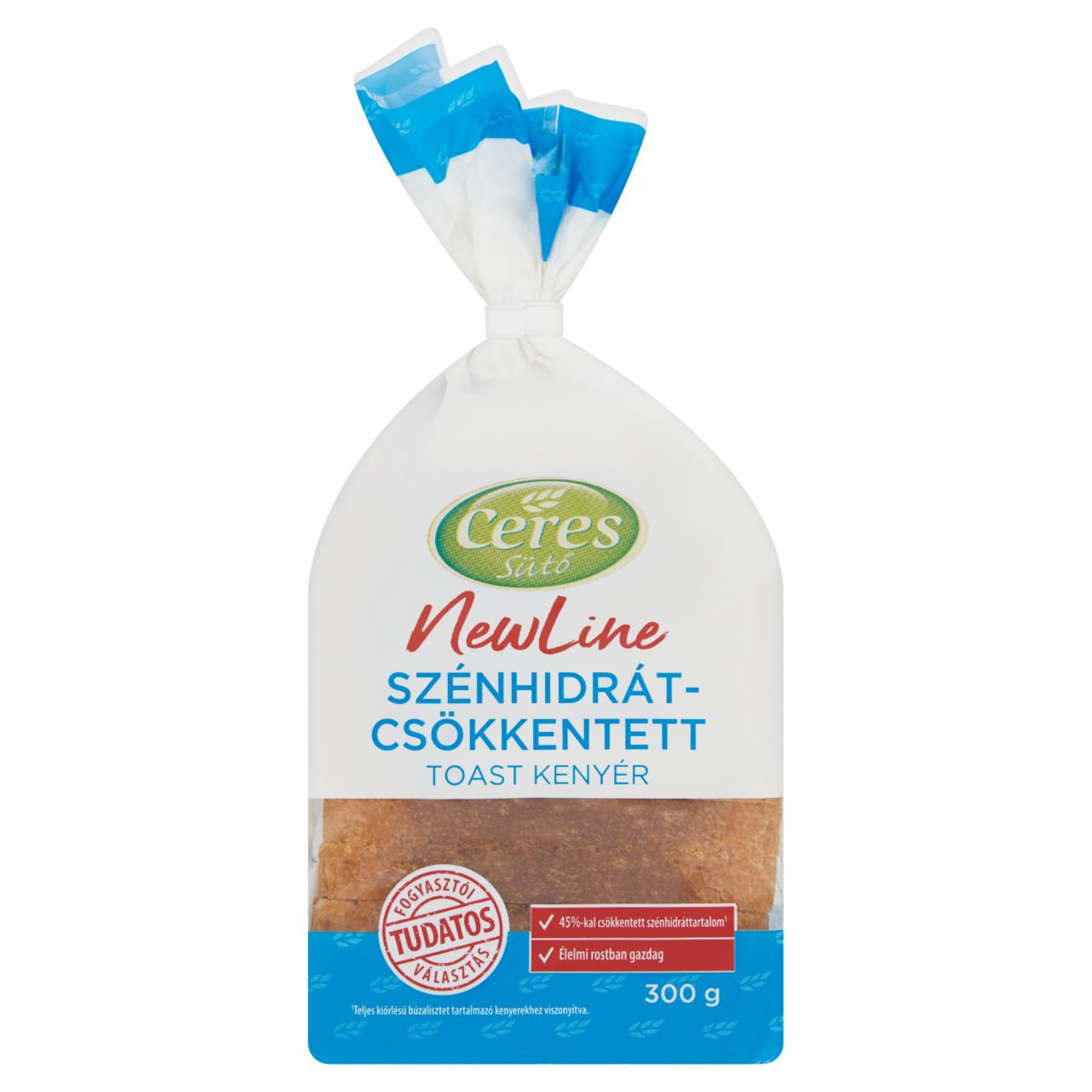 Képek - Ceres NewLine szénhidrátcsökkentett toast kenyér 300 g