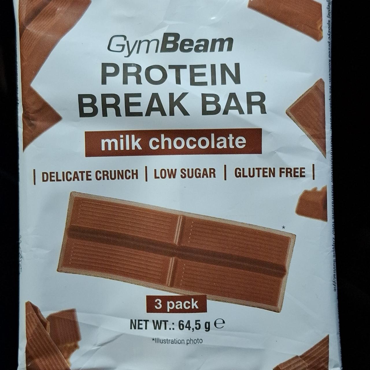 Képek - Protein Break Bar milk chocolate GymBeam