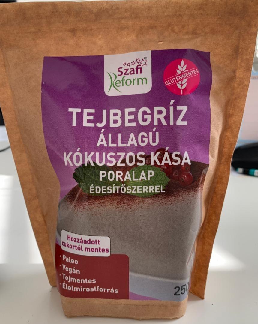 Képek - Tejbegríz állagú kókuszos kása poralap édesítőszerrel Szafi Reform