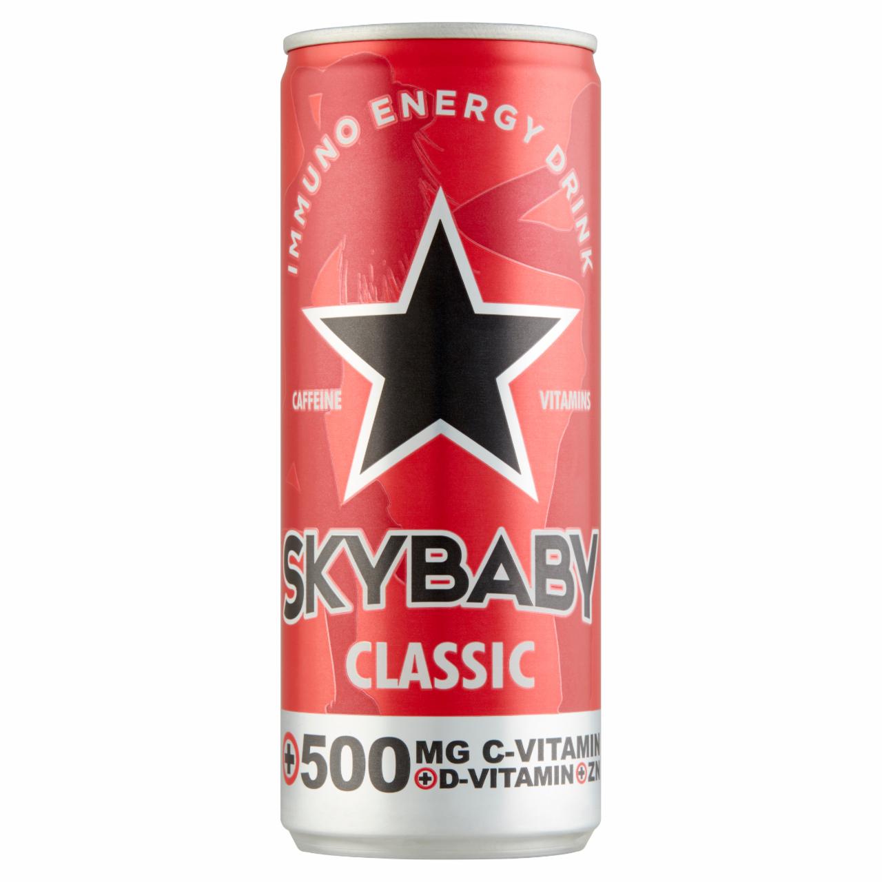 Képek - Skybaby Energy Drink Classic tutti-frutti ízű szénsavas alkoholmentes ital 0,25 l
